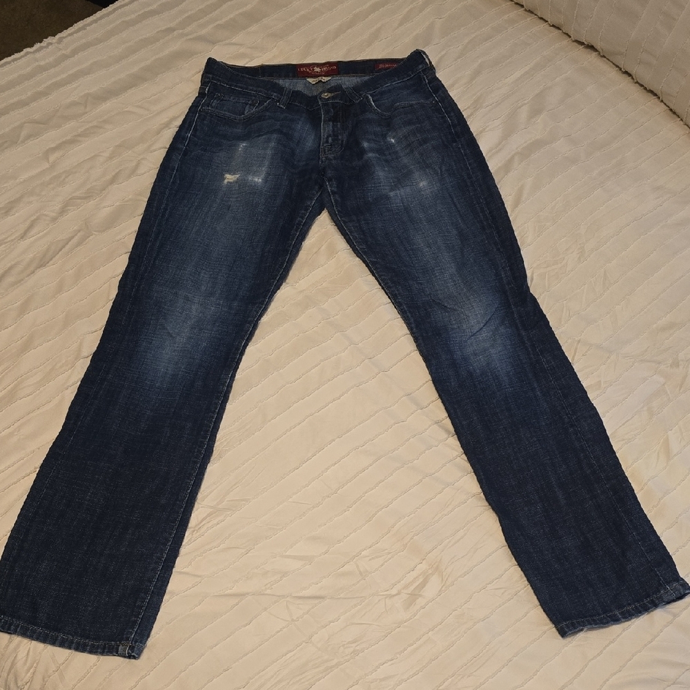 Lucky Brand Mens 221 Original Boot Denim Jeans, 30x34, EUC